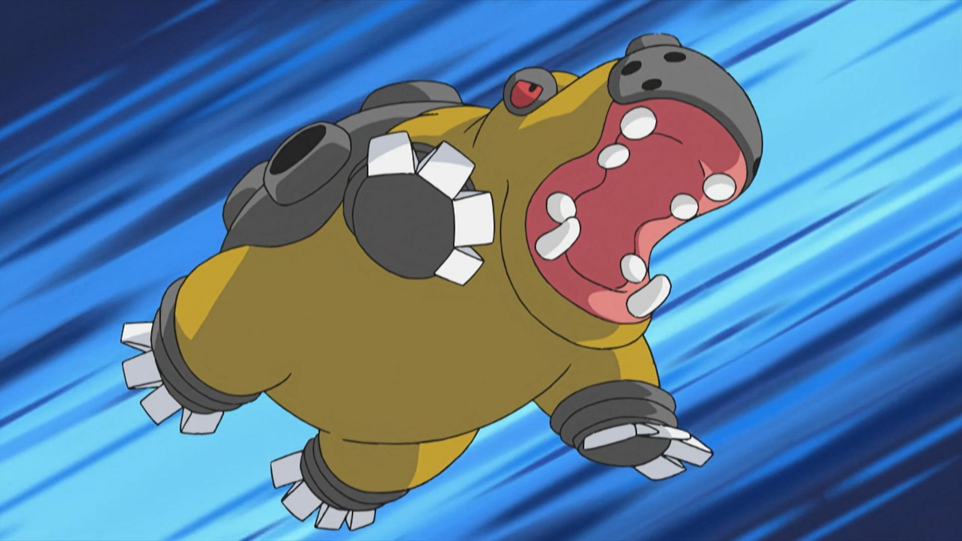 Hippowdon in the anime (Image via TPC)